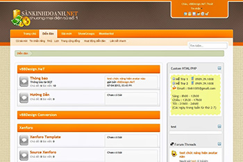 Skin Xenforo cho vBB - Xenforo skin for vBullentin - Skin forum sàn kinh doanh