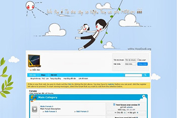 Skin HoaiDucB cho vBB4 - Skin forum teen xanh dương