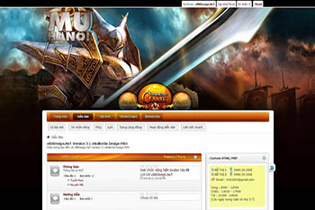 Skin forum game MU online - Skin forum mu online MU Hà Nội