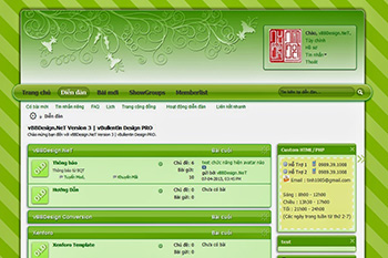 Skin CSSgreen - Skin được làm bằng CSS - Skin nhẹ đẹp load nhanh